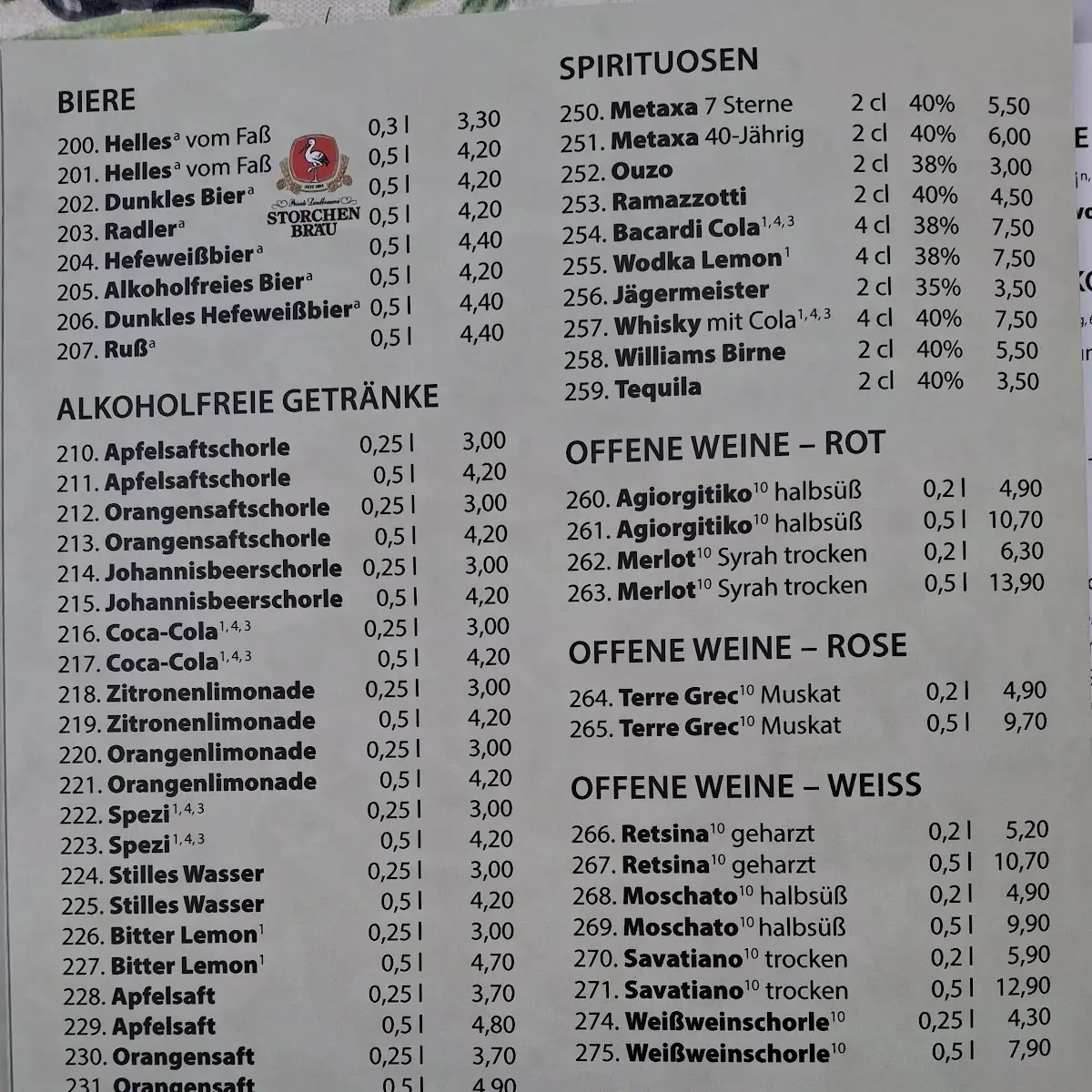 Speisekarte photo 4