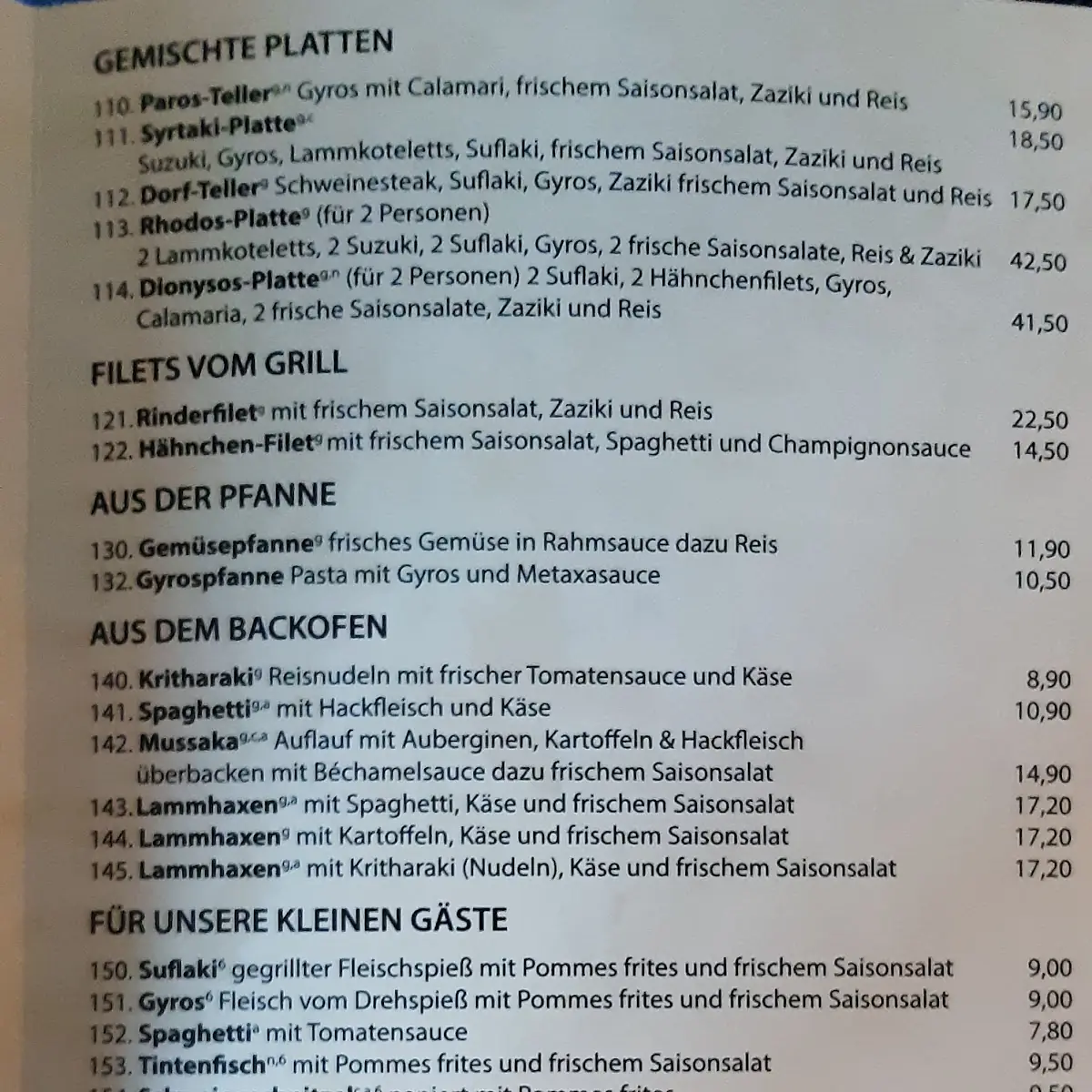 Speisekarte photo 9