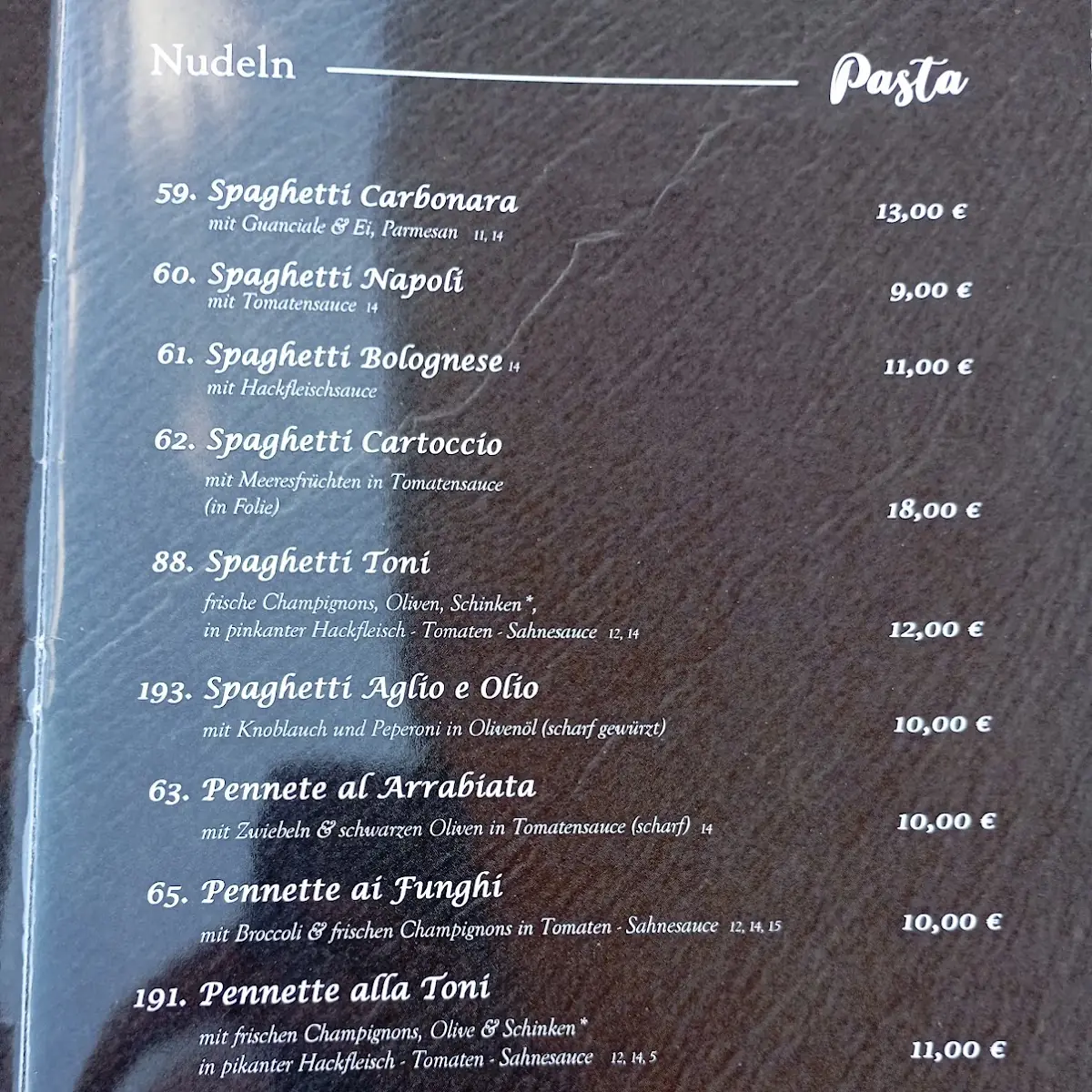 Speisekarte photo 2