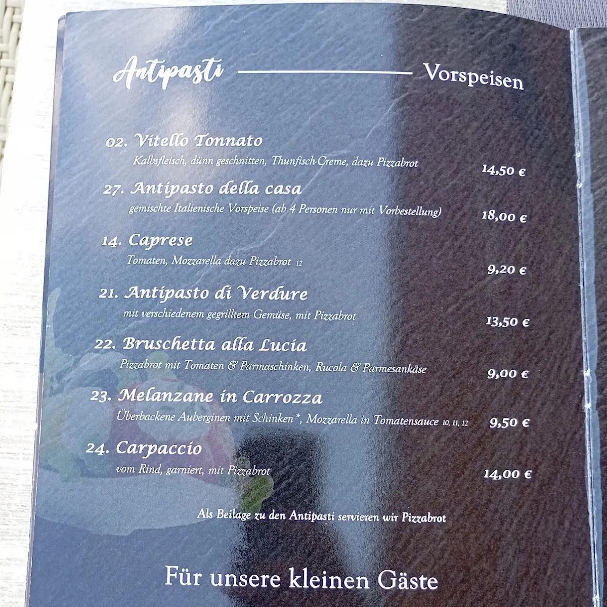 Speisekarte photo 3