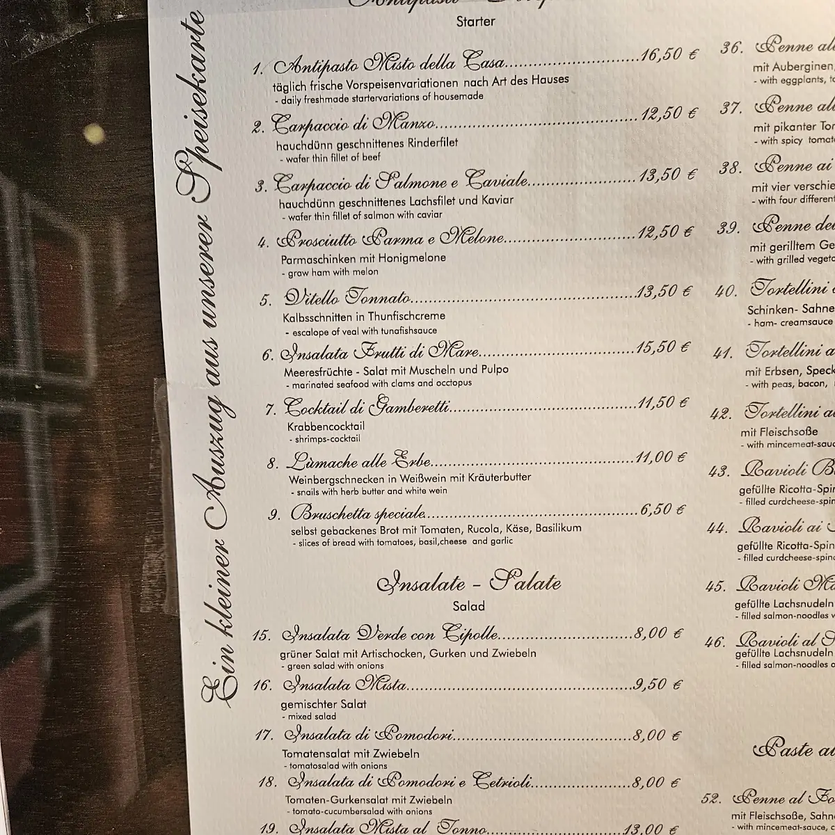 Speisekarte photo 1