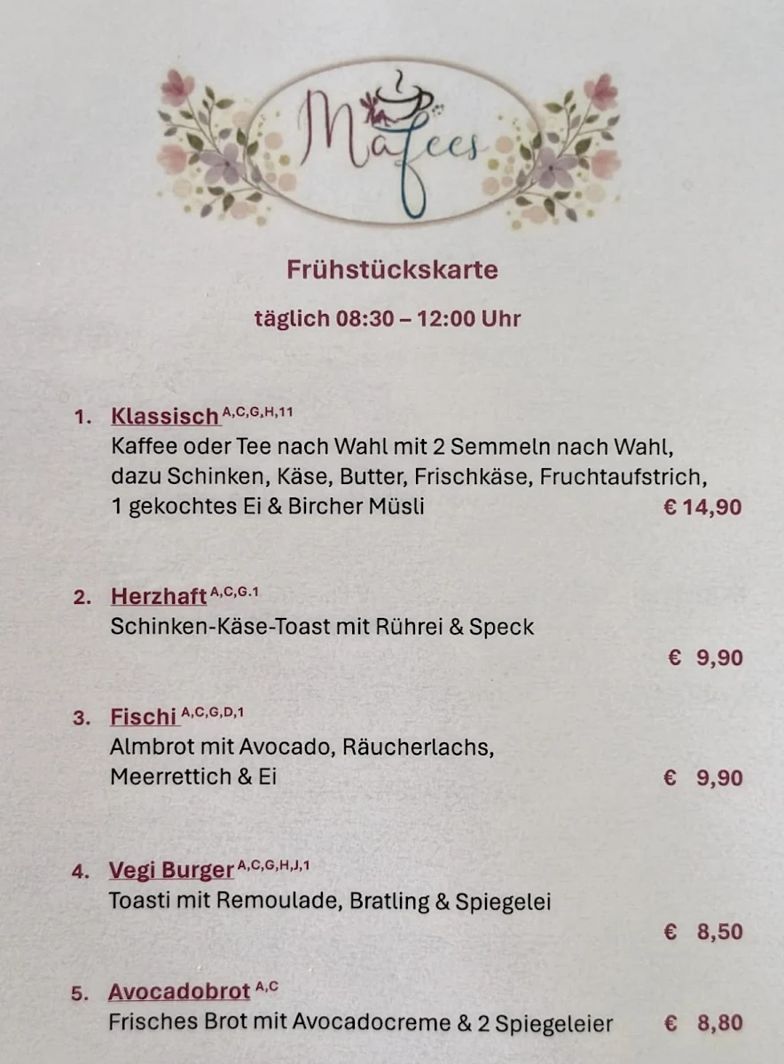 Speisekarte photo 2
