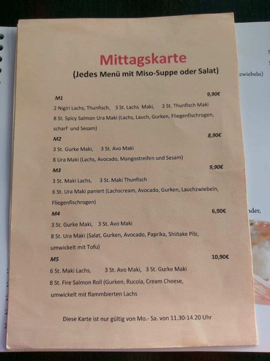 Speisekarte photo 2