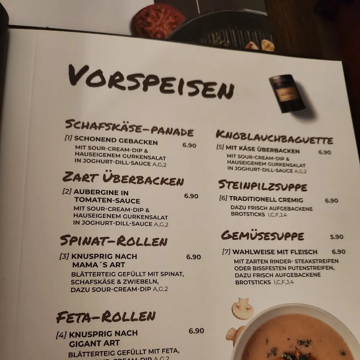 Speisekarte photo 3