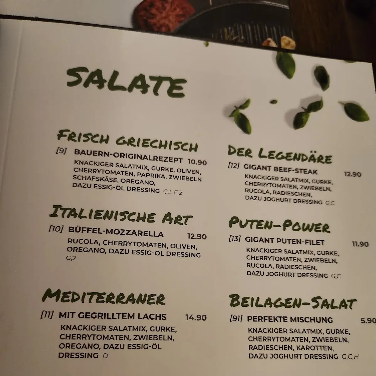 Speisekarte photo 4