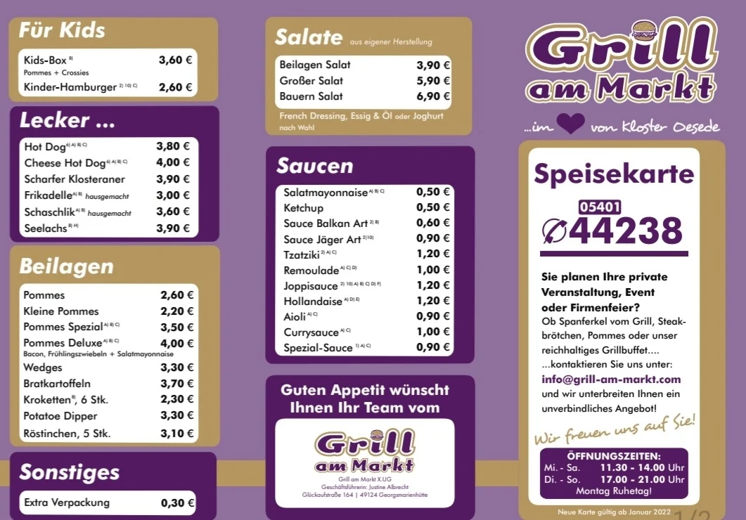 Speisekarte photo 3