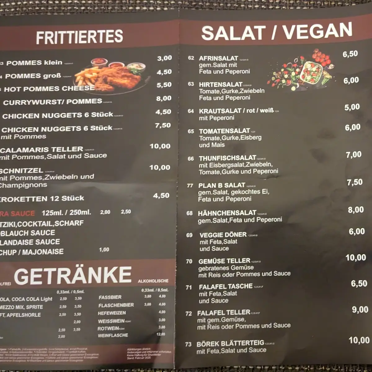 Speisekarte photo 3