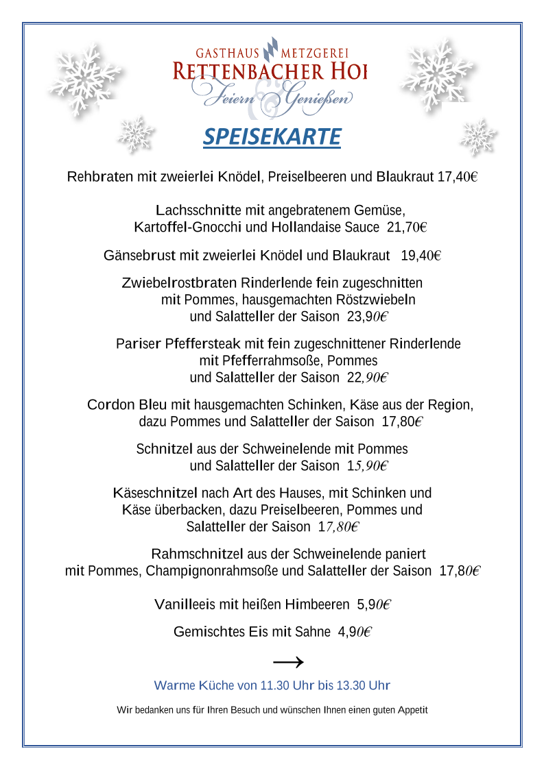 Speisekarte photo 2
