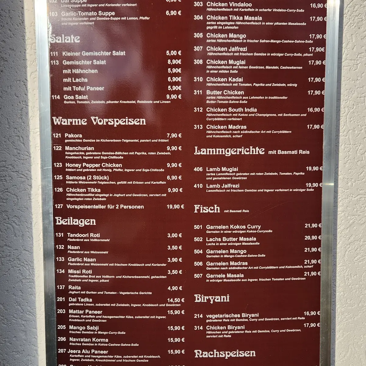Speisekarte photo 1