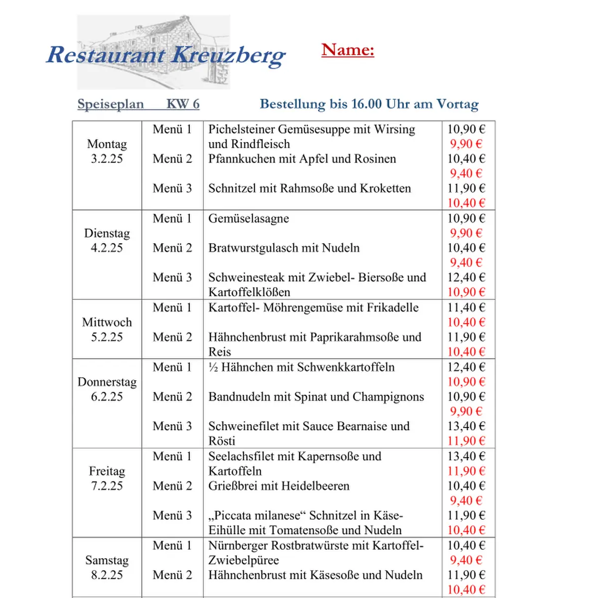 Speisekarte photo 1