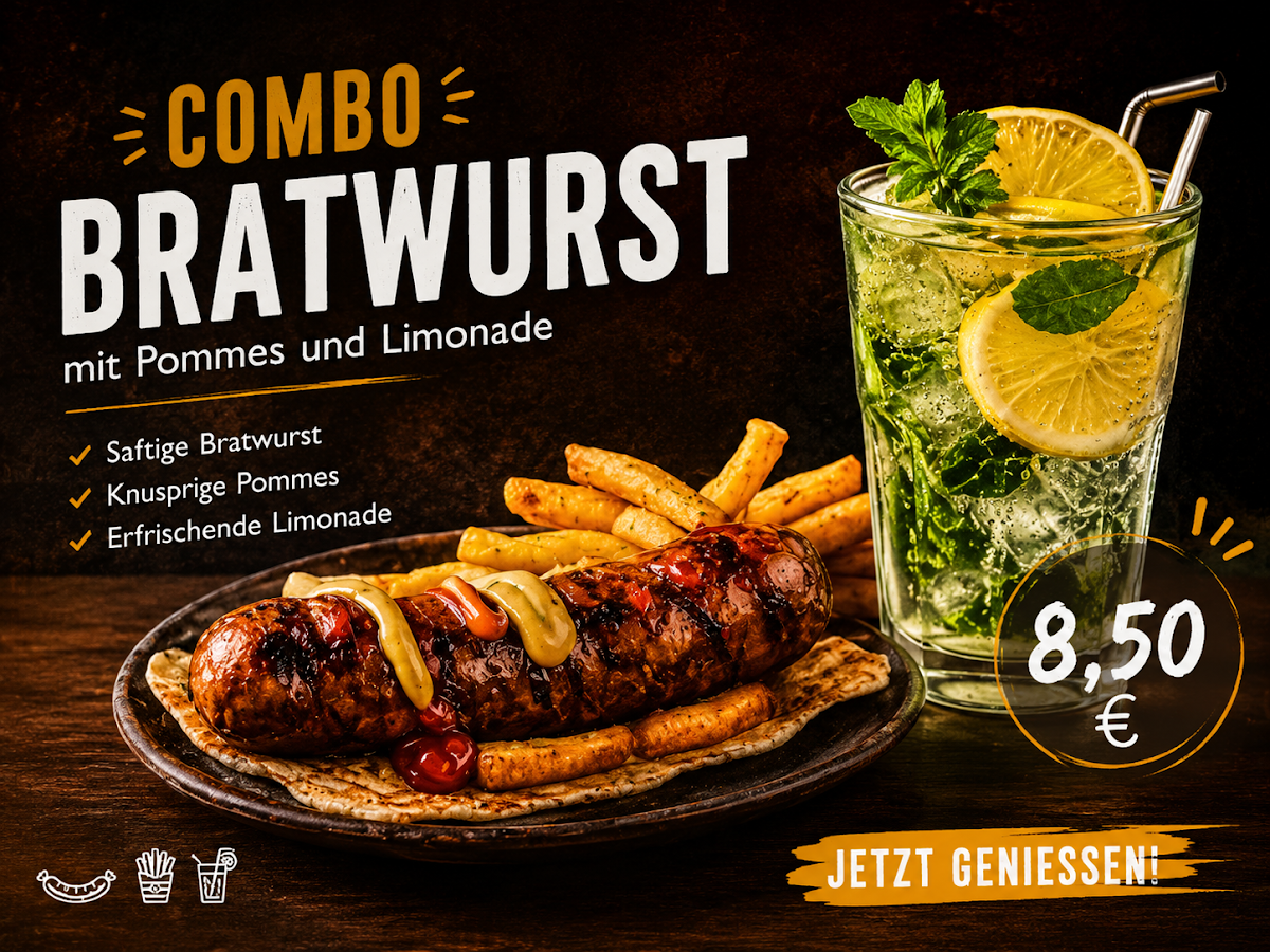 Speisekarte, Snack Point Schloss Moritzburg