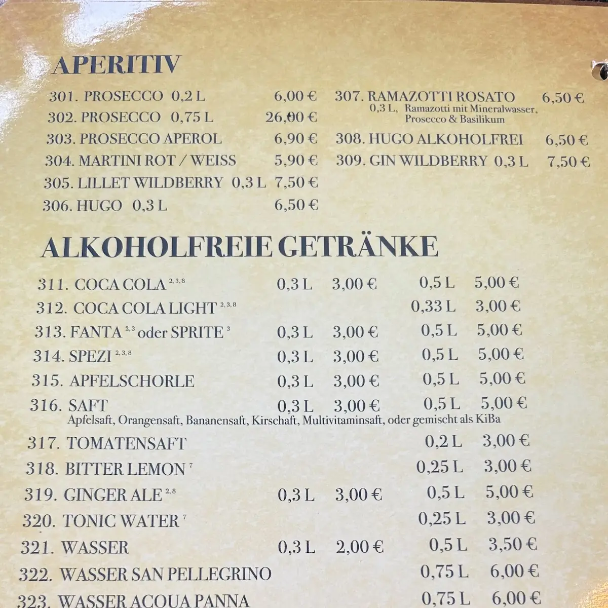 Speisekarte photo 2