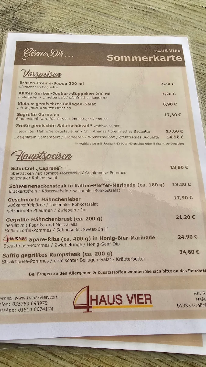 Speisekarte photo 1