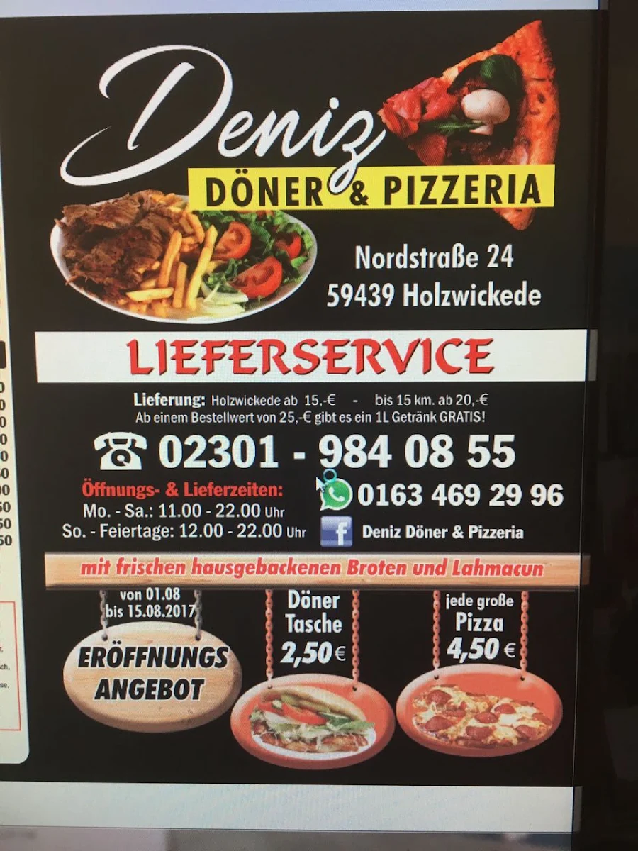 Speisekarte, Holzwickede Grill - Pizza - Pasta - Döner - Schnitzel - Imbiss