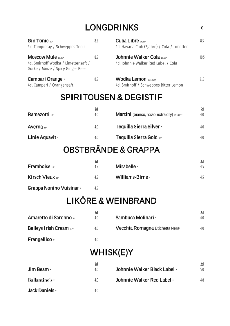 Speisekarte photo 3