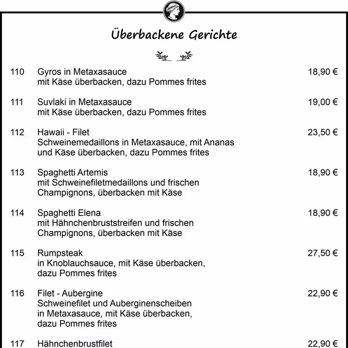 Speisekarte photo 2