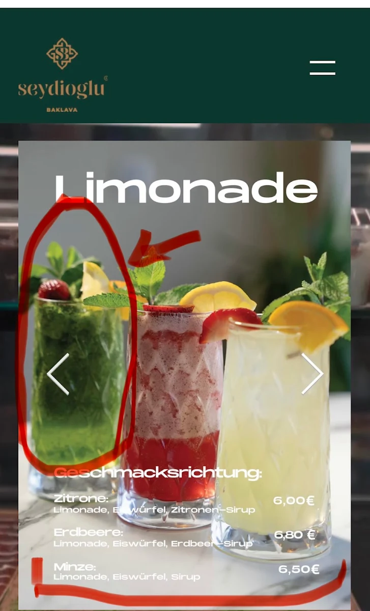 Speisekarte photo 1
