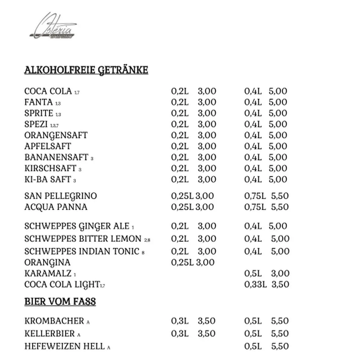 Speisekarte photo 2
