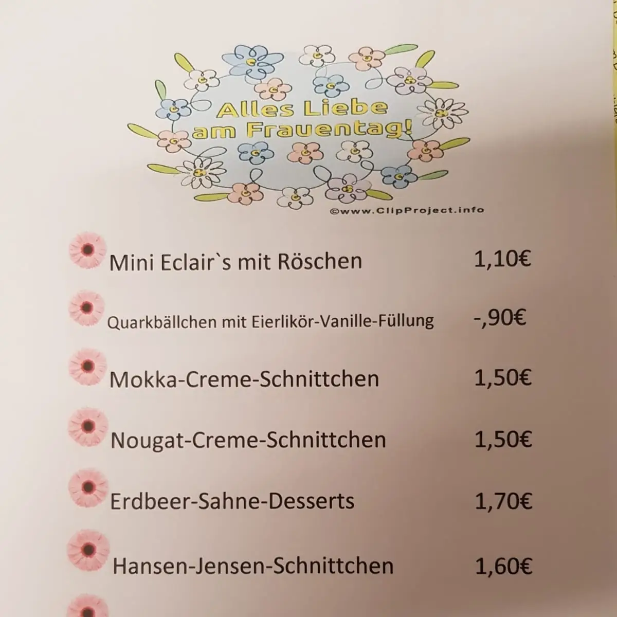 Speisekarte photo 1