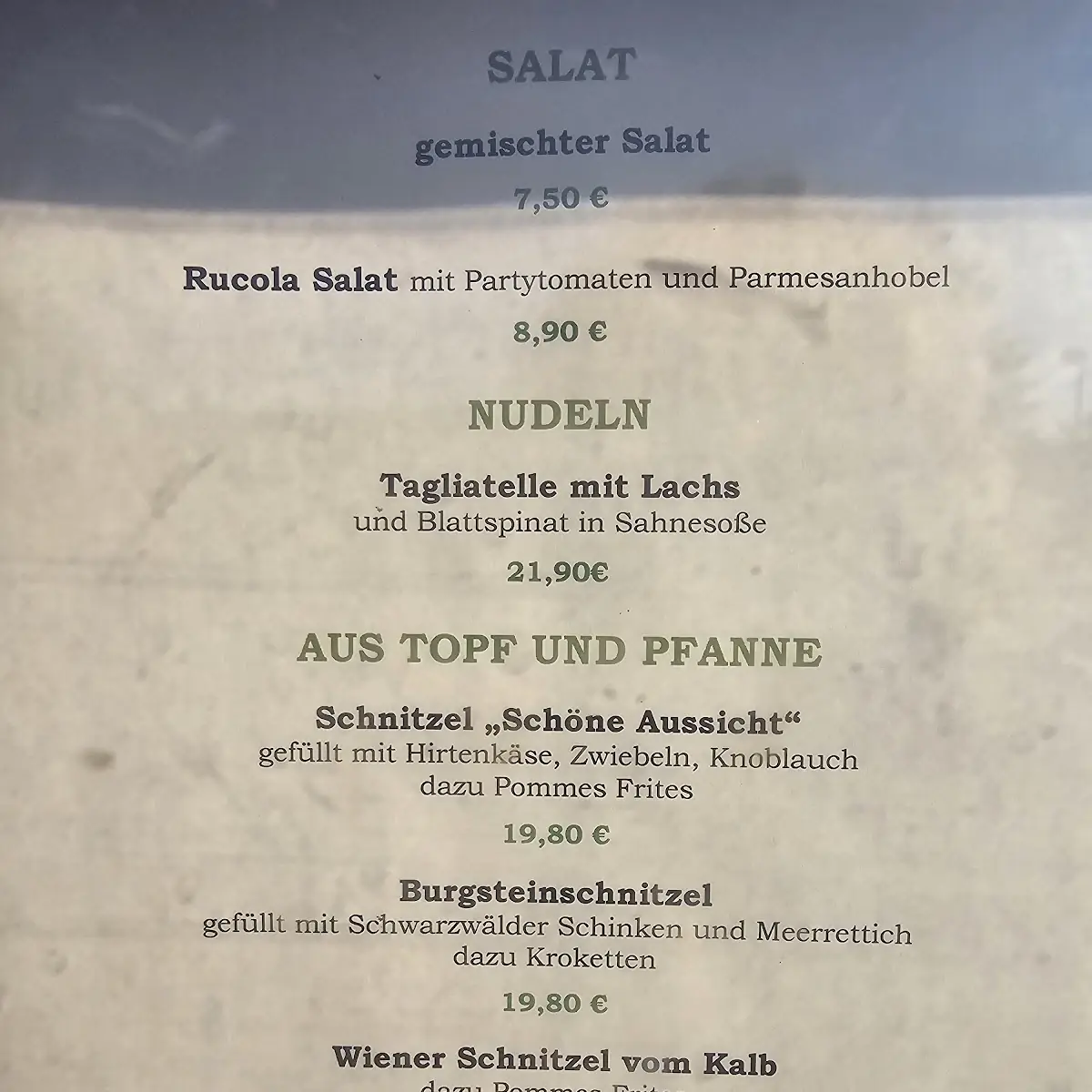 Speisekarte photo 2
