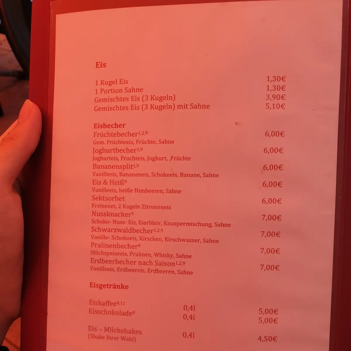 Speisekarte photo 1