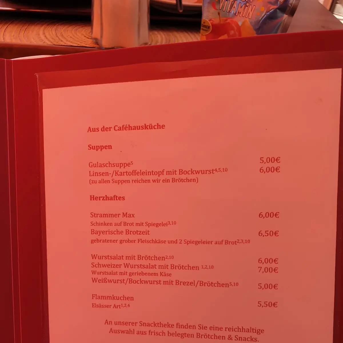 Speisekarte photo 2