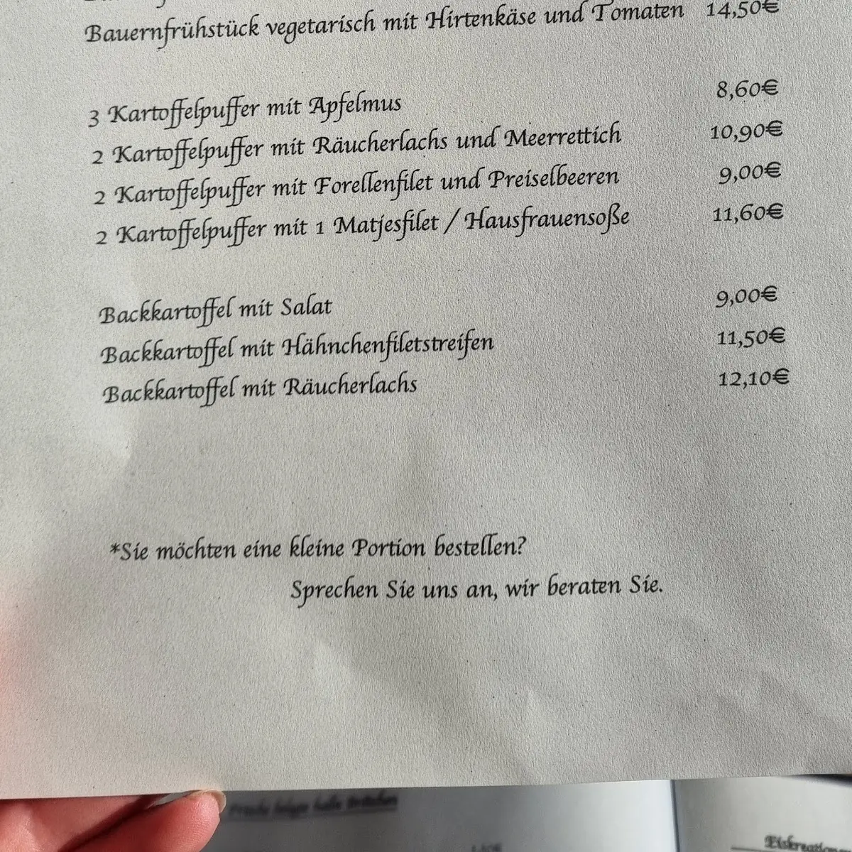 Speisekarte photo 3