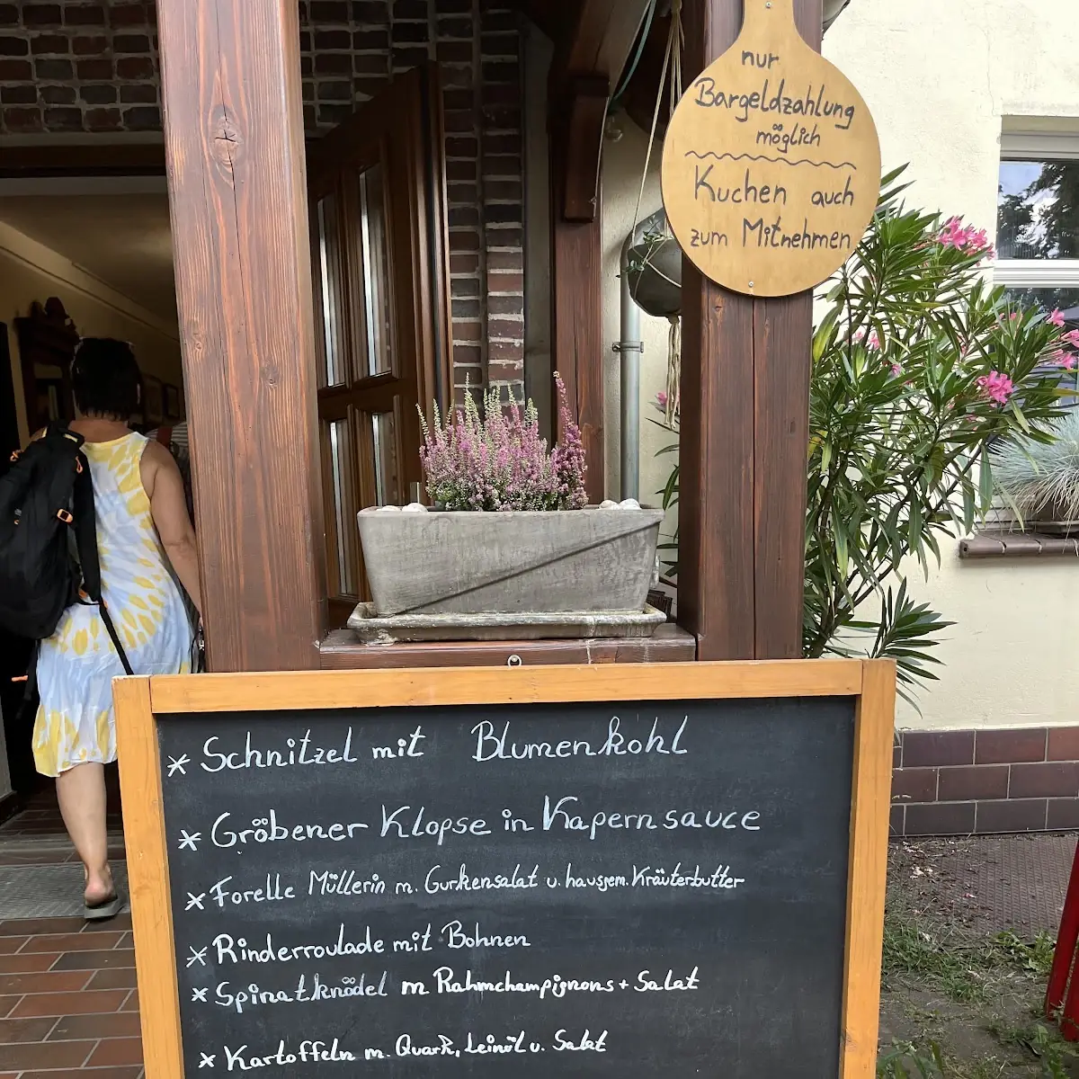 Speisekarte, Gasthof Naase