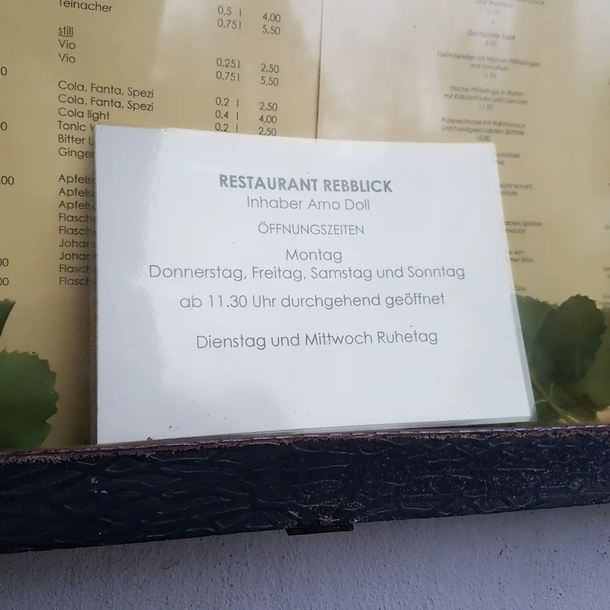 Speisekarte photo 5