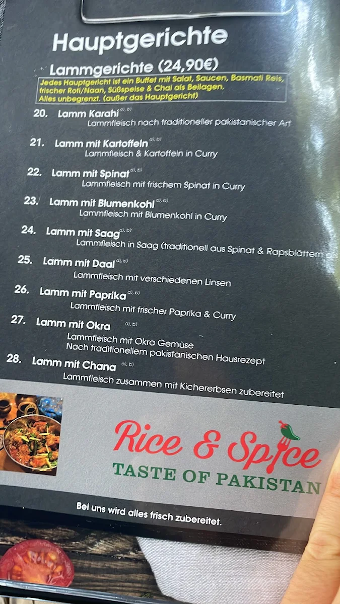 Speisekarte photo 2