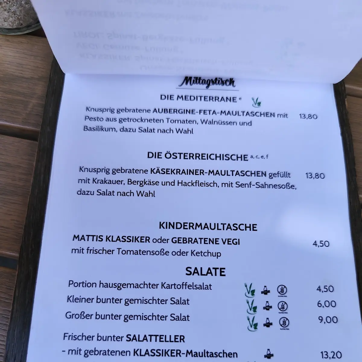 Speisekarte photo 1