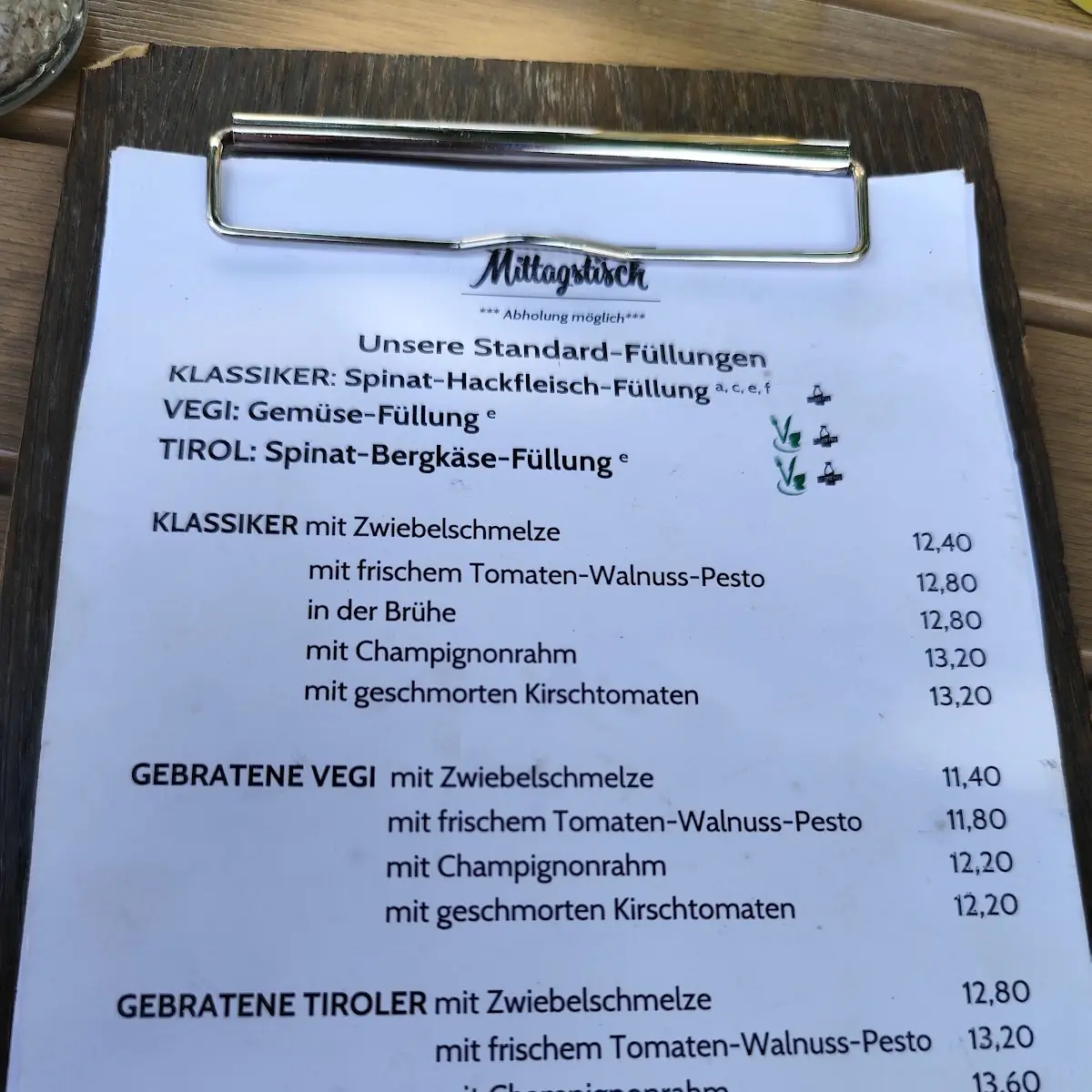 Speisekarte photo 2