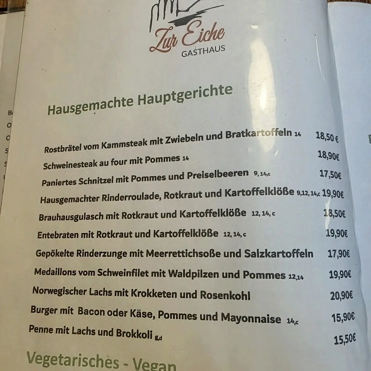 Speisekarte photo 1
