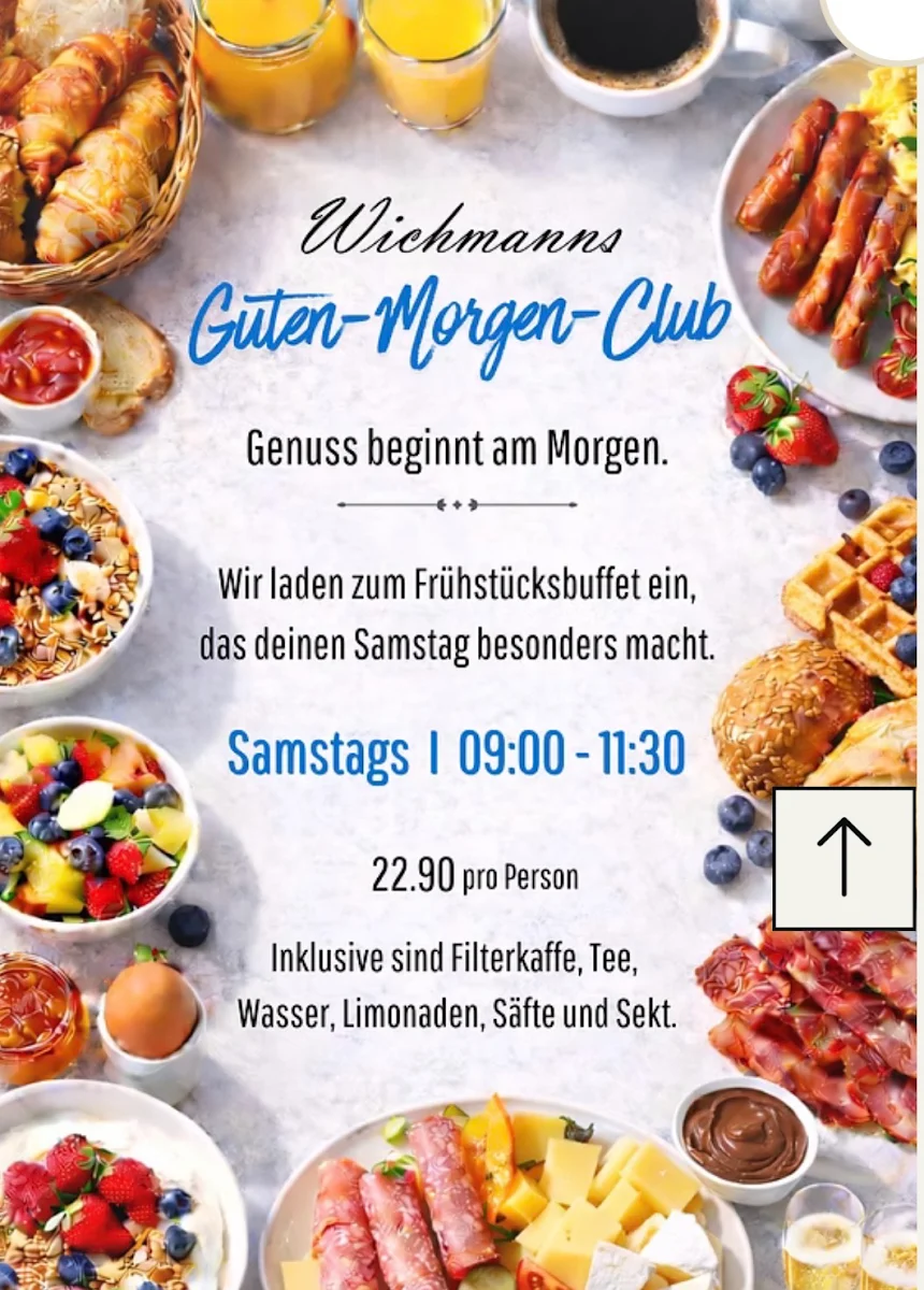 Speisekarte, Wichmanns Restaurant & Café