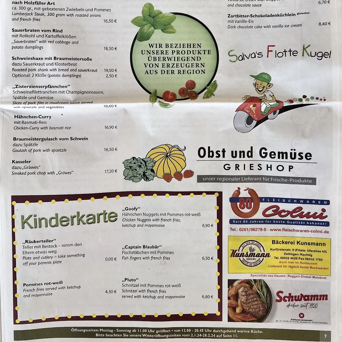 Speisekarte photo 3