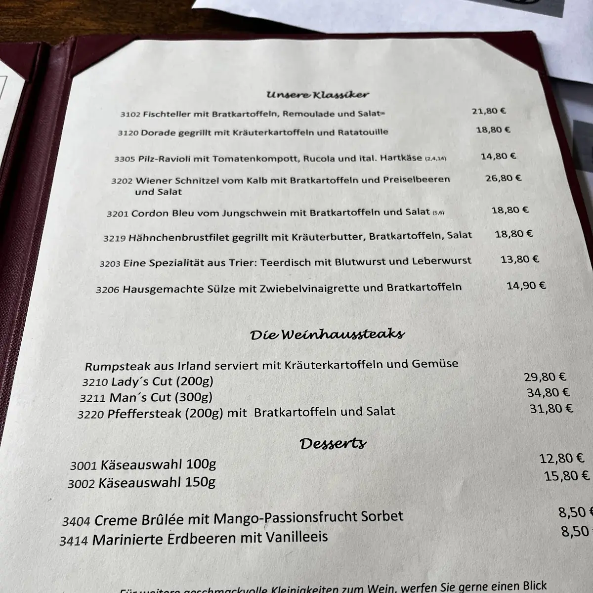 Speisekarte photo 6