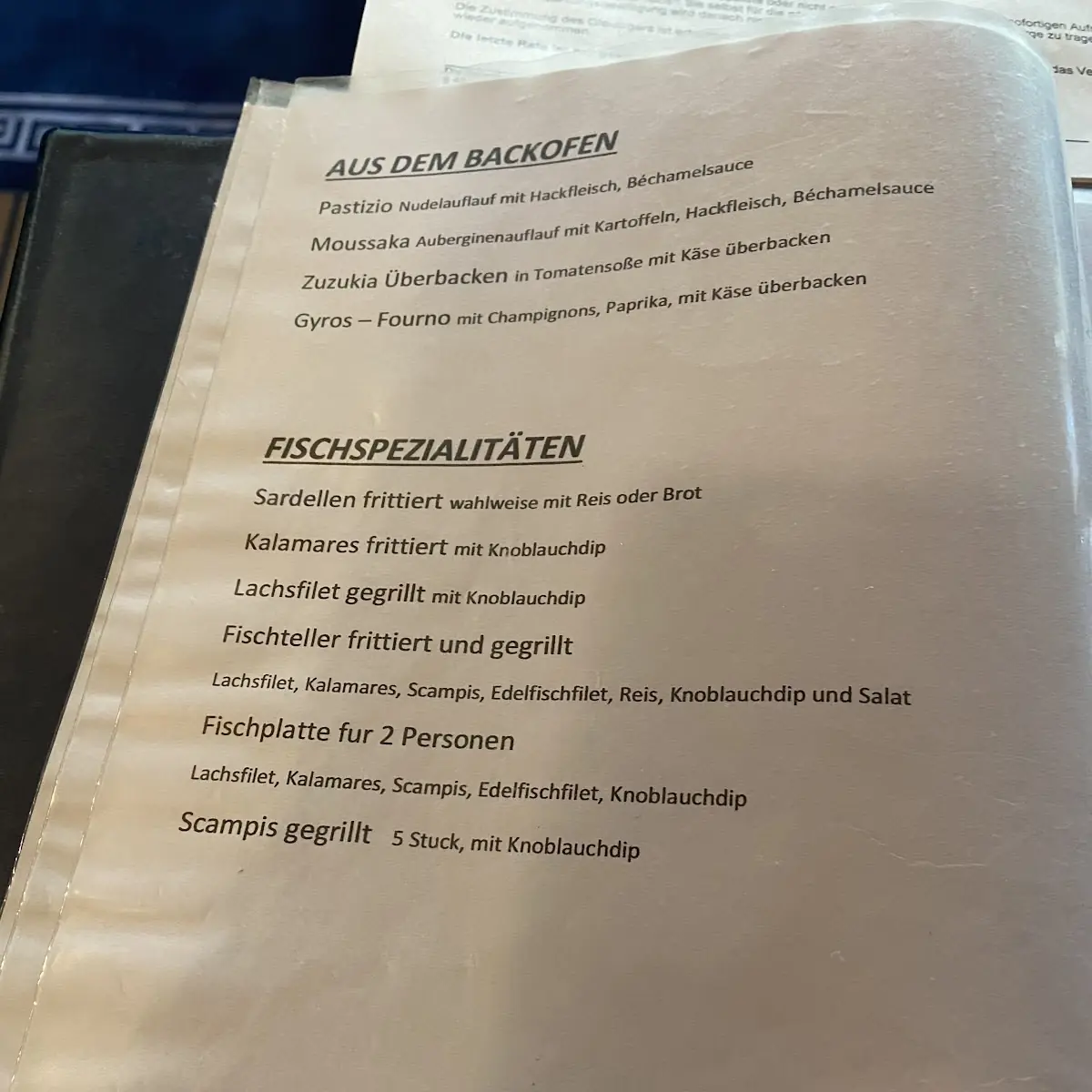 Speisekarte photo 4