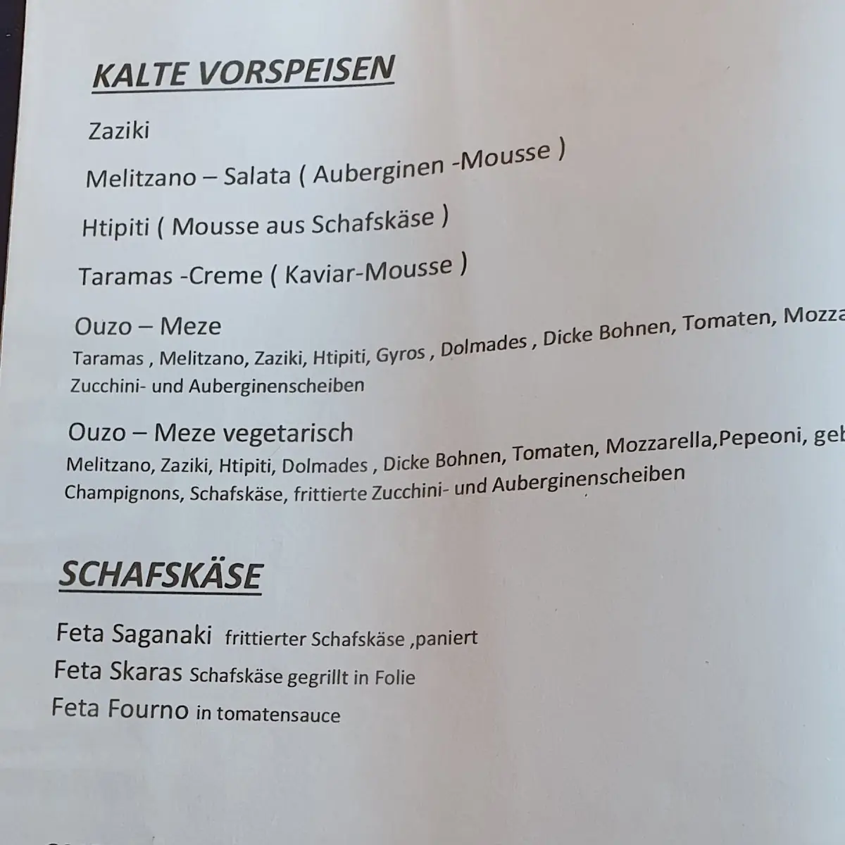 Speisekarte photo 5