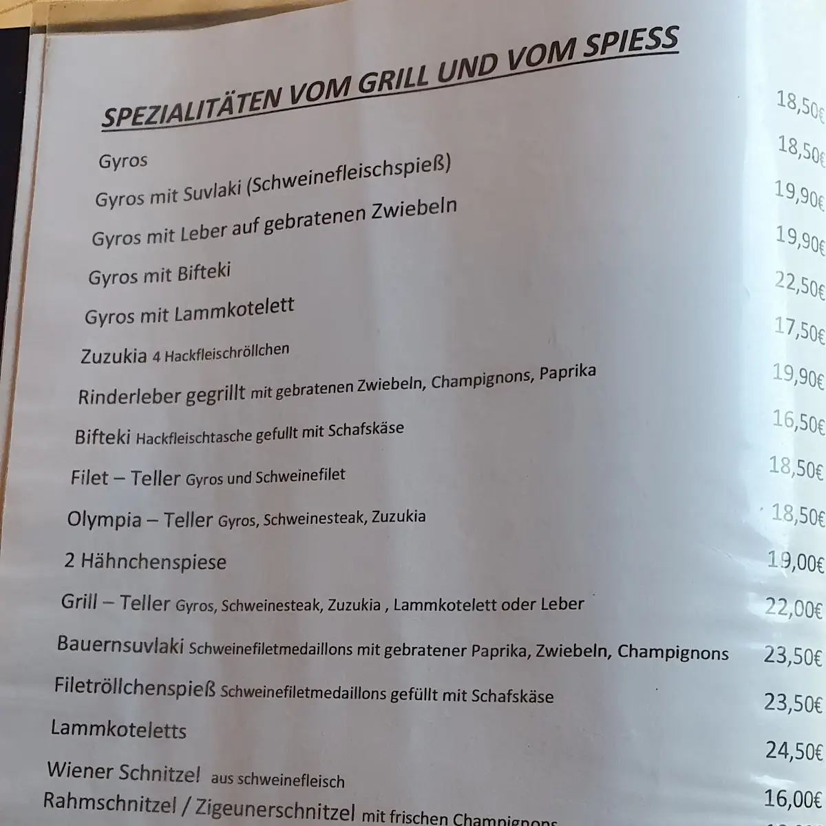 Speisekarte photo 6