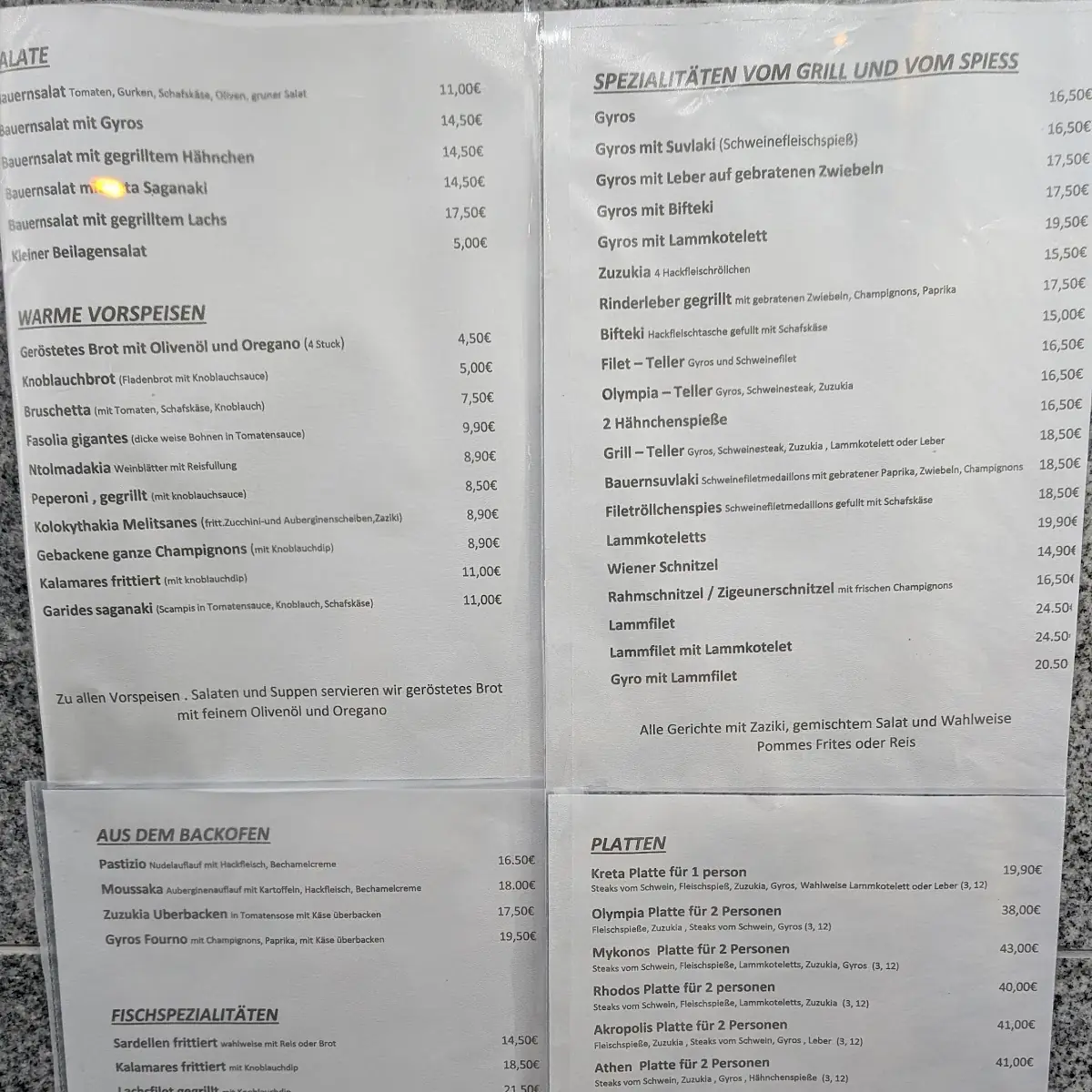 Speisekarte photo 7