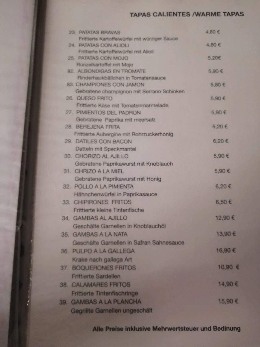 Speisekarte photo 7