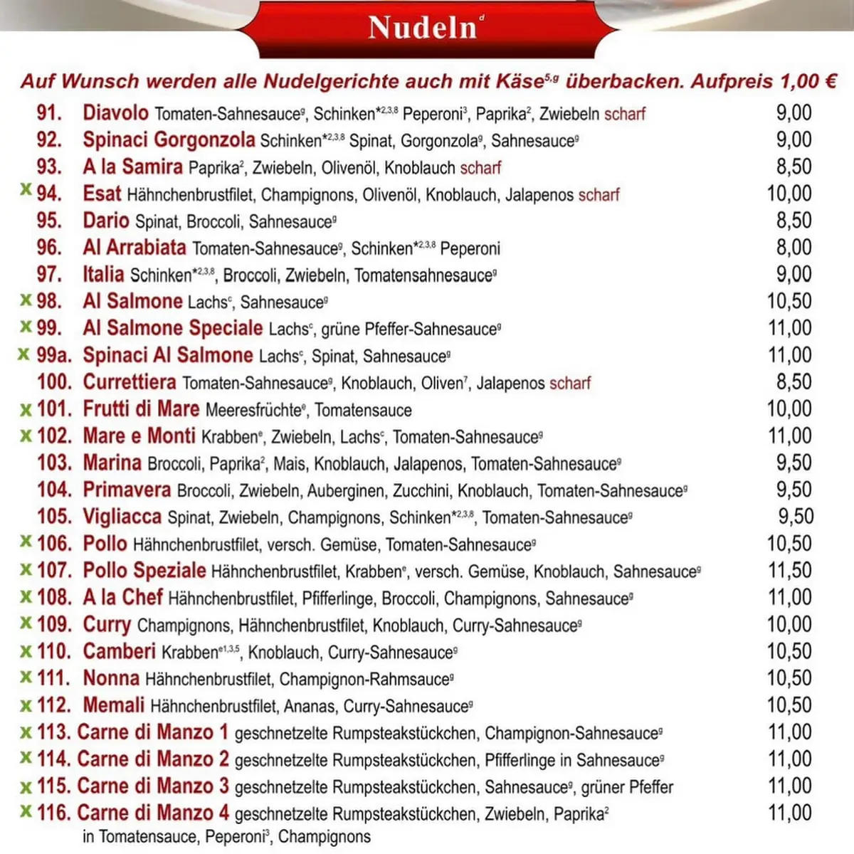 Speisekarte photo 2