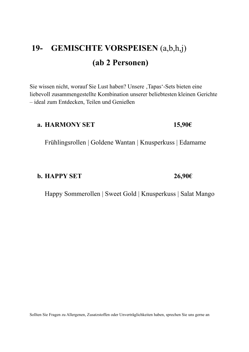 Speisekarte photo 5