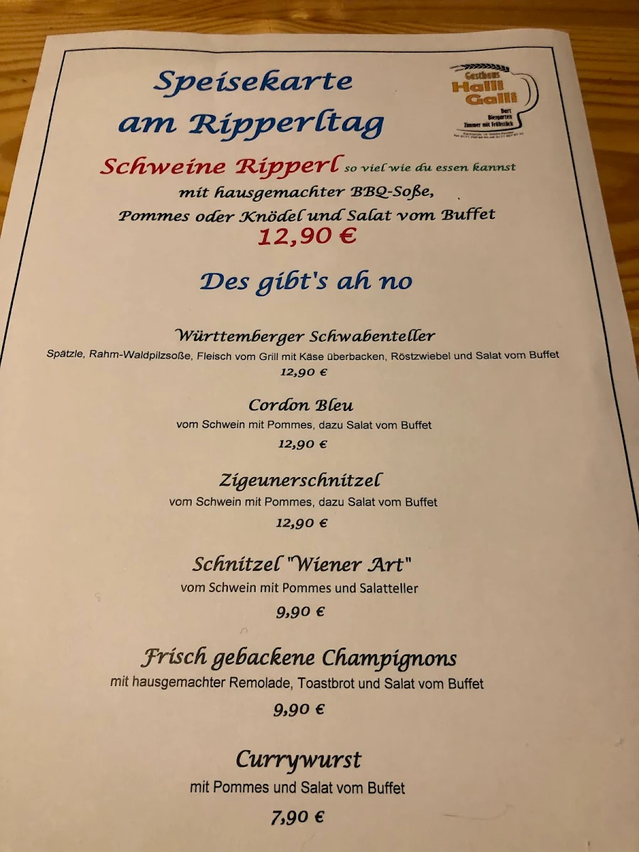 Speisekarte photo 1