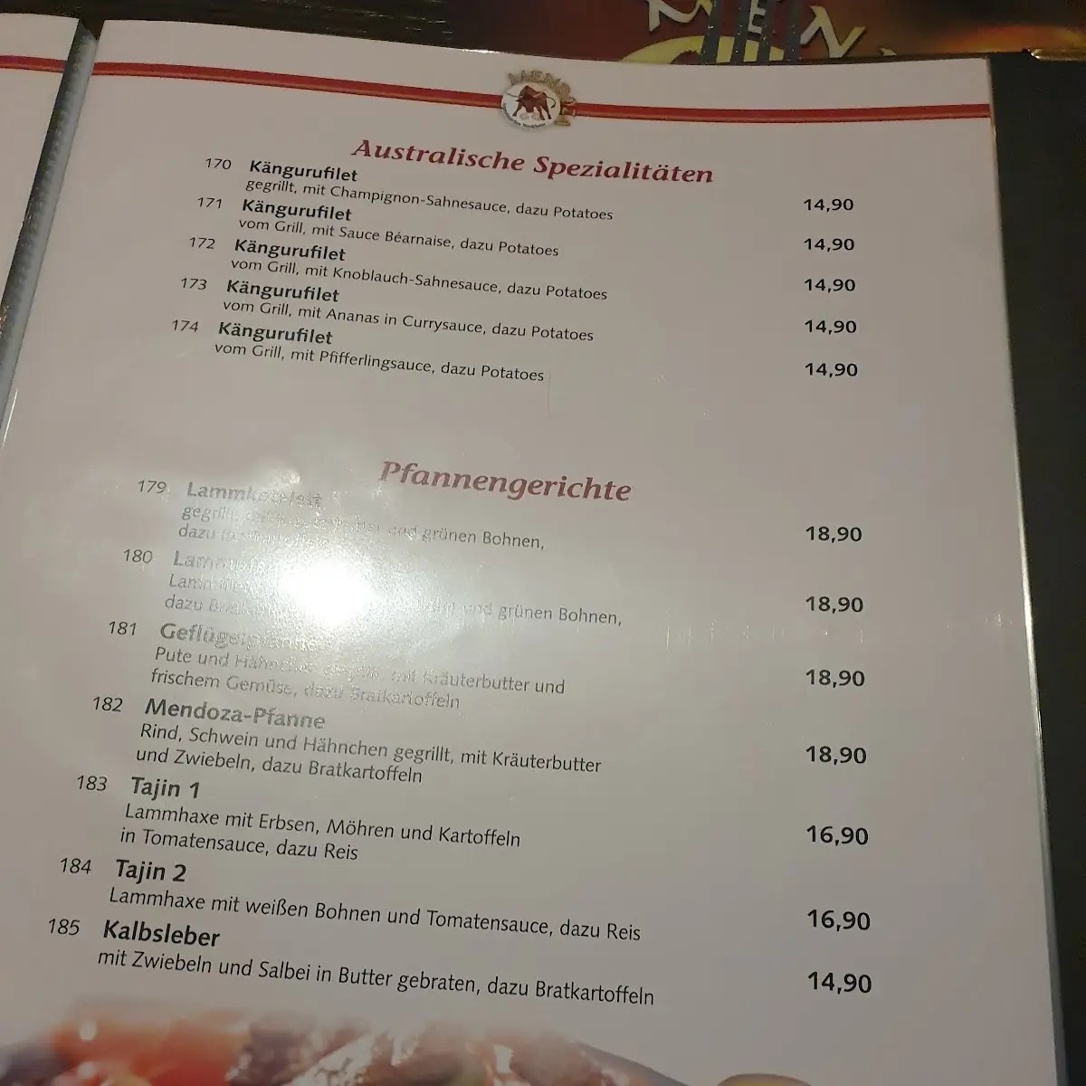 Speisekarte photo 5