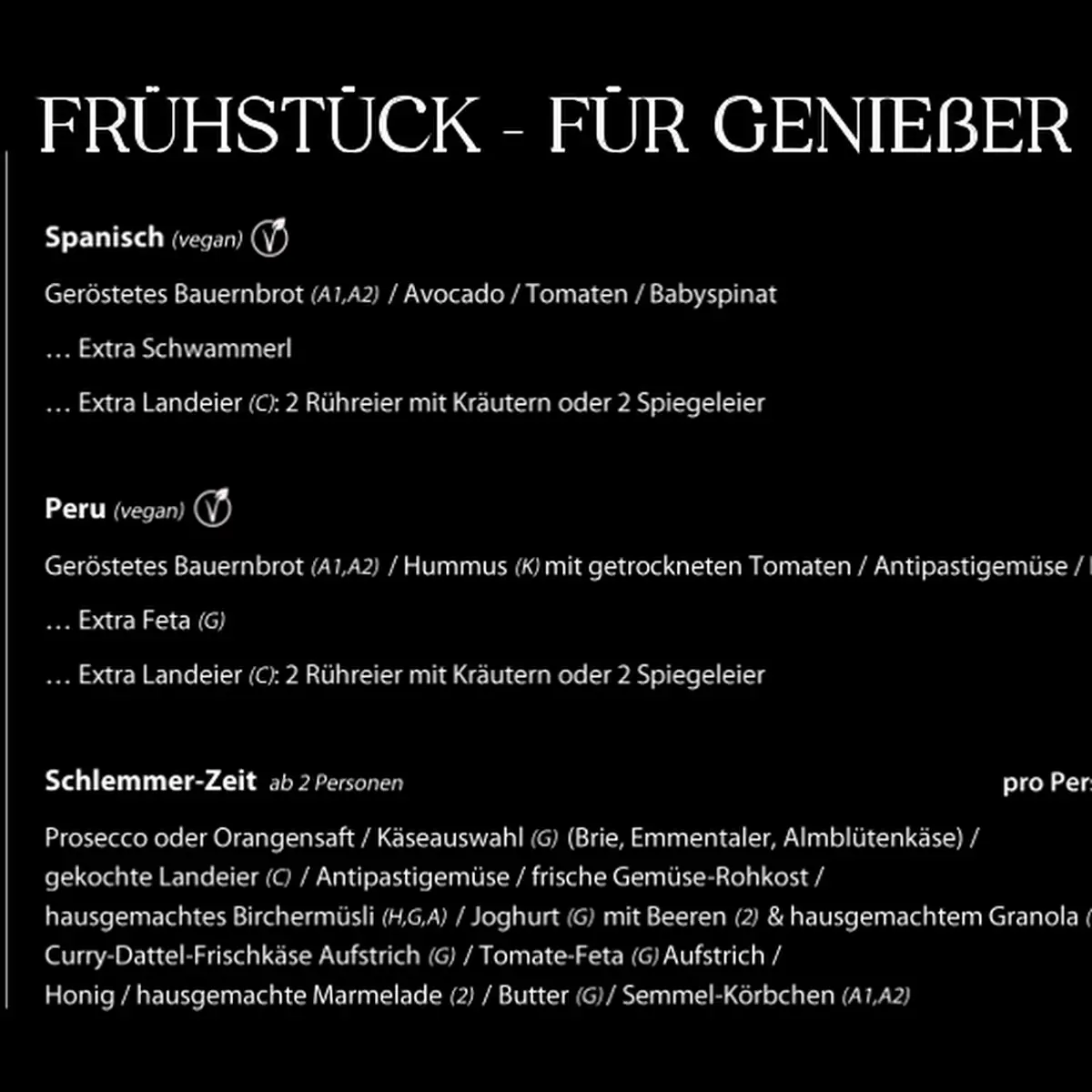 Speisekarte photo 2