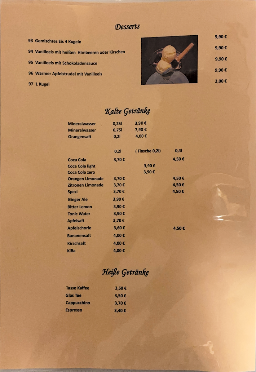 Speisekarte photo 5