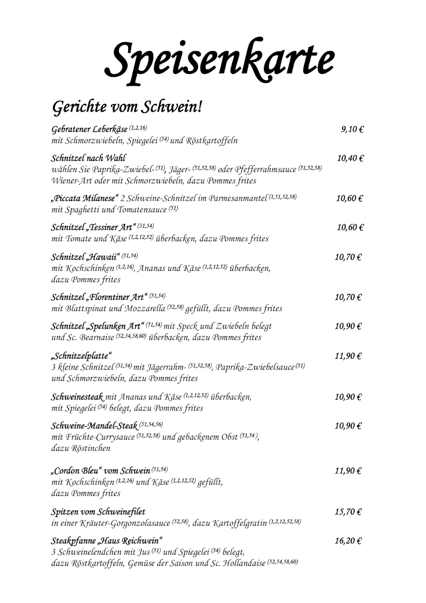Speisekarte photo 3