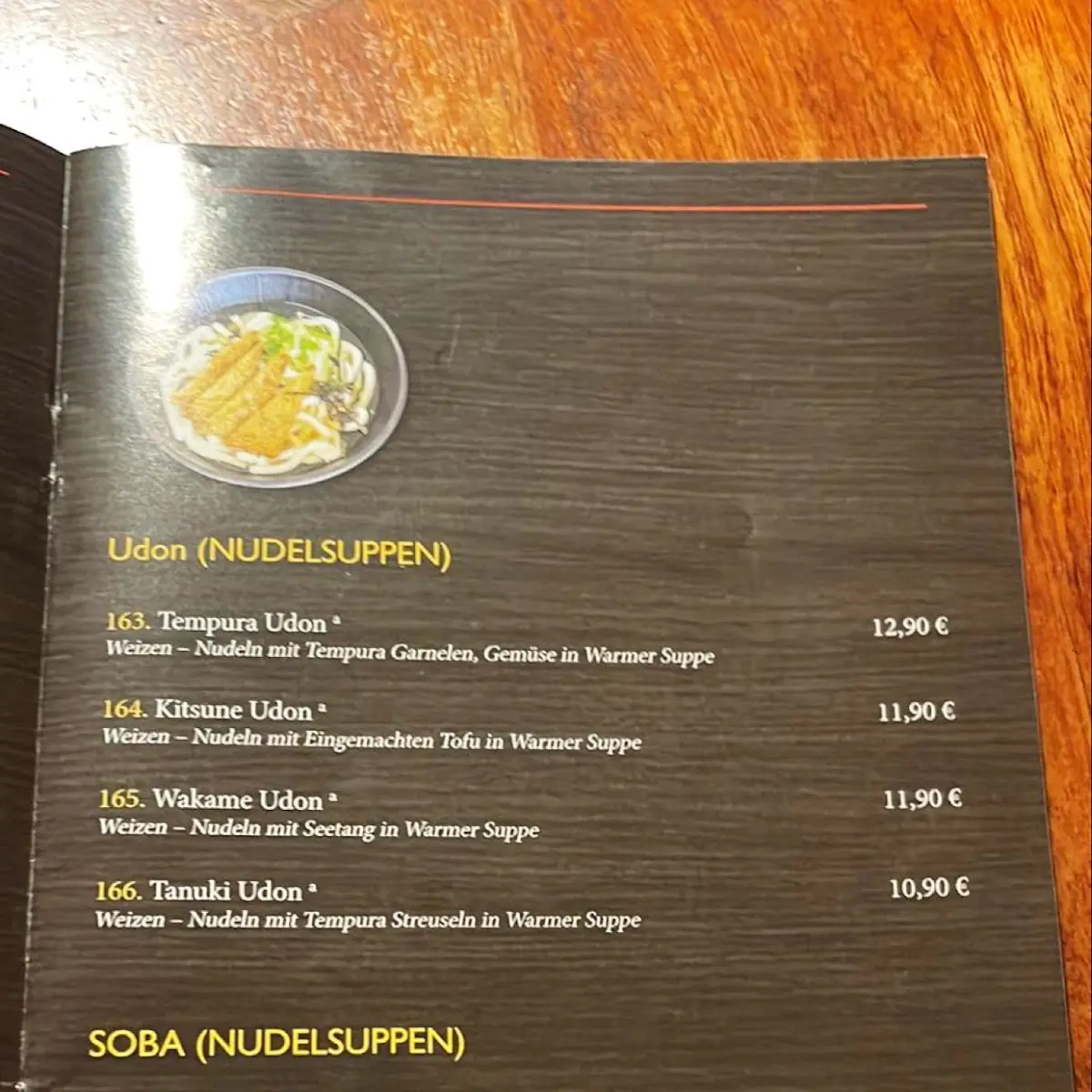 Speisekarte, Okame Sushi Taunusstein