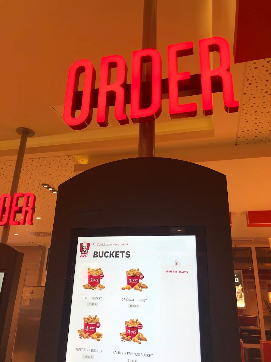 Speisekarte, Kentucky Fried Chicken